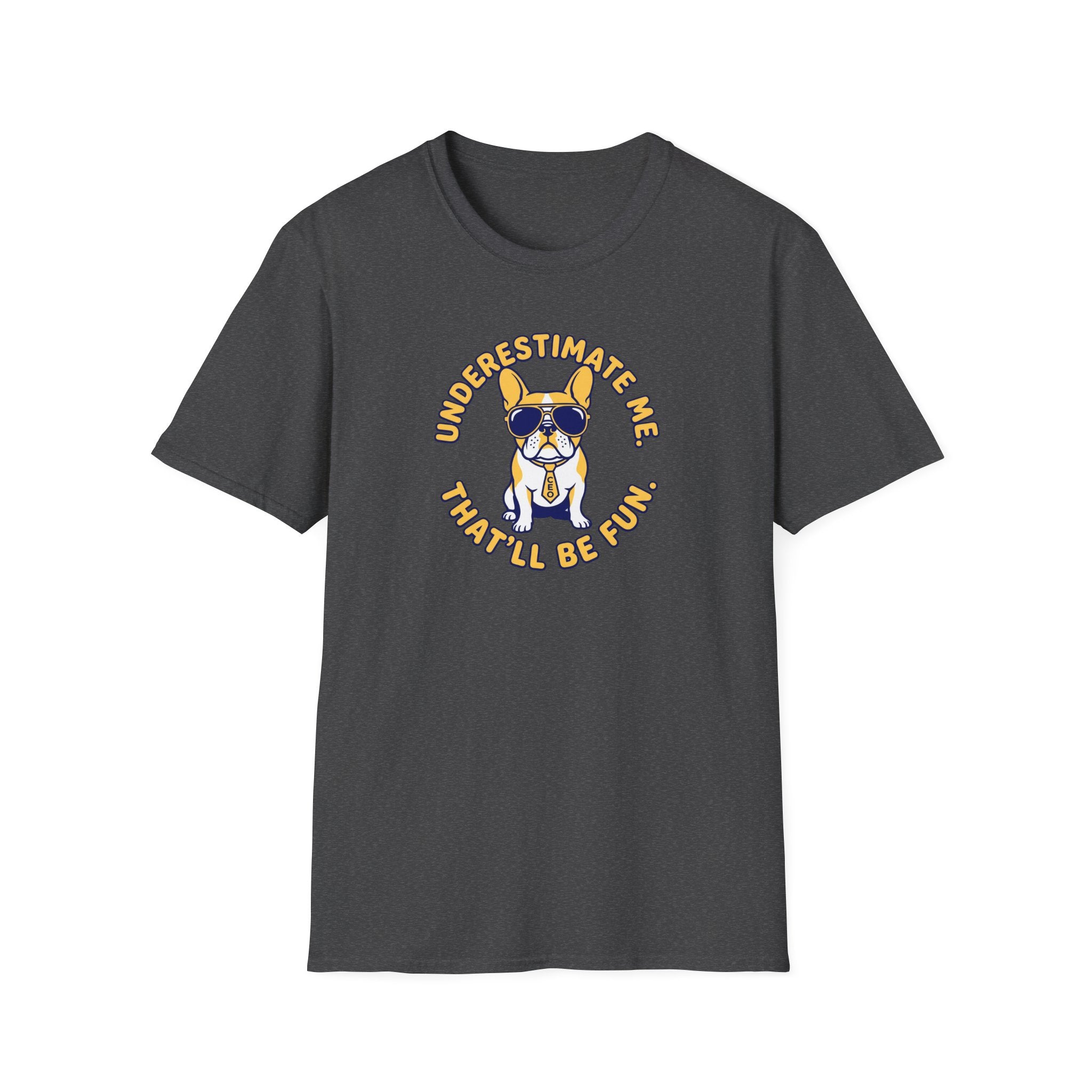 French Bulldog with Sunglasses T-Shirt