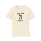 Corgi Graphic T-Shirt — "I’m Not Short, I’m Edited for Mountain Ratio"