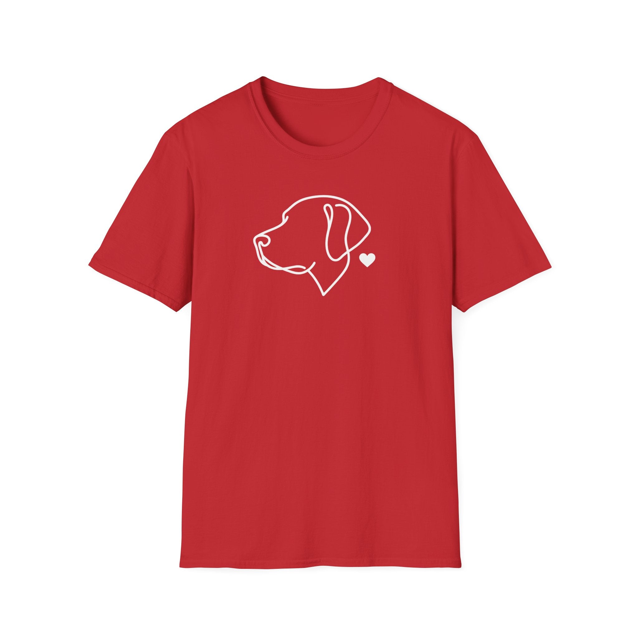 Minimal Dog Outline T-Shirt — Labrador Retriever Lover Tee