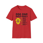 Golden Retriever T-Shirt-Dog Dad Daily Goals