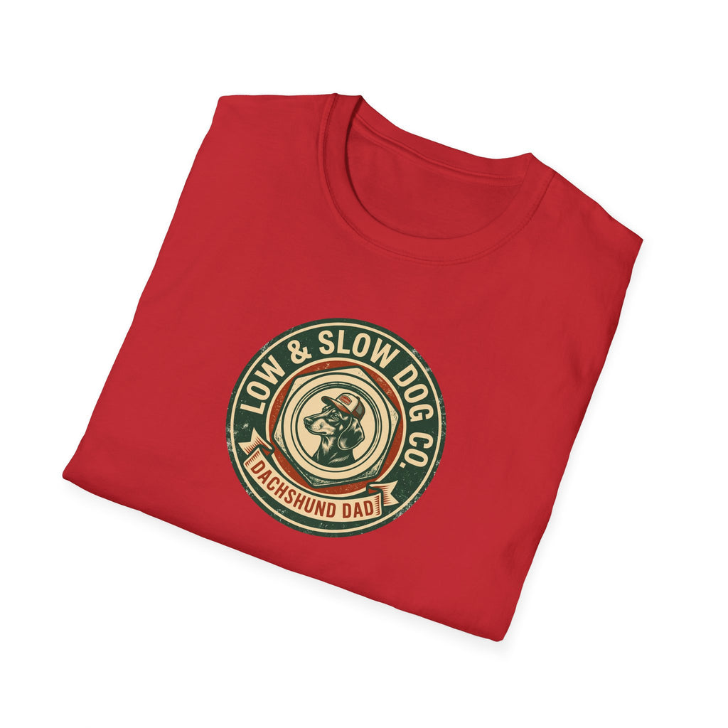 Dachshund Dad Vintage Logo T-Shirt