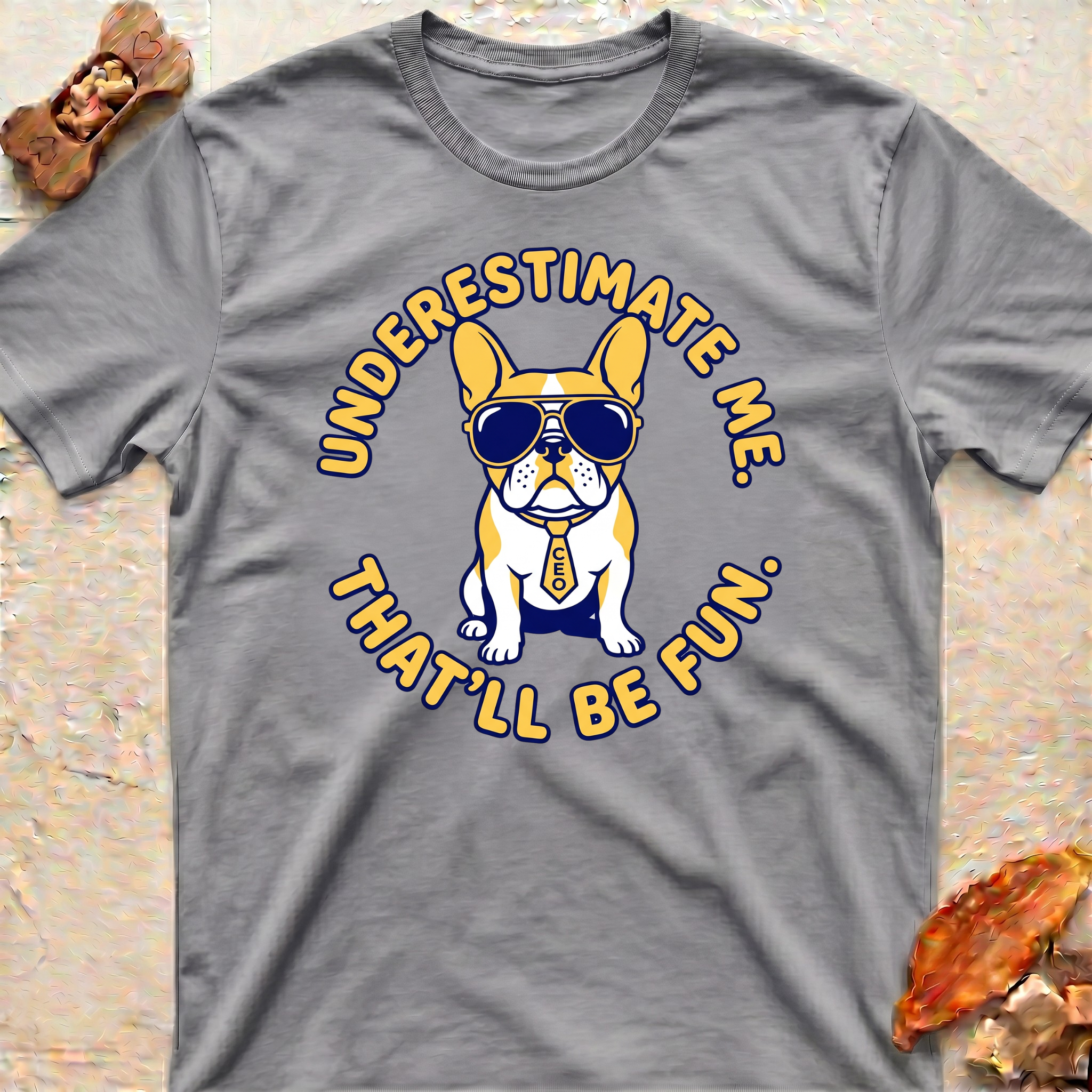 Frenchie with Sunglasses T-Shirt
