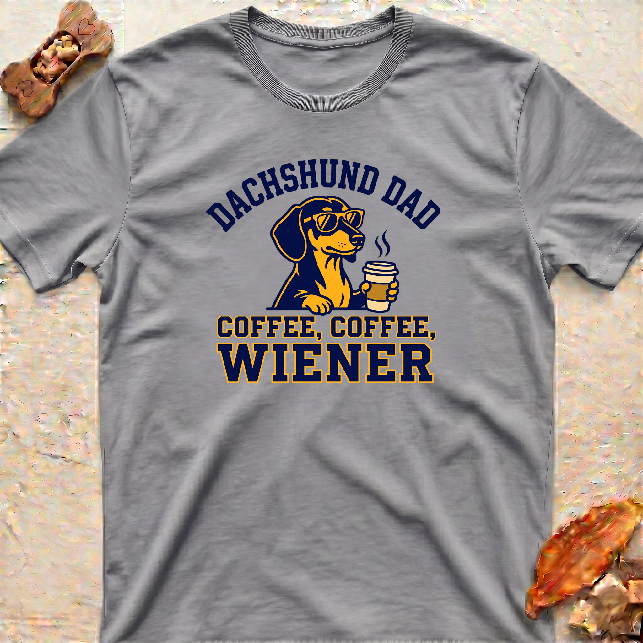 Dachshund Dad T-Shirt — Coffee Coffee Wiener