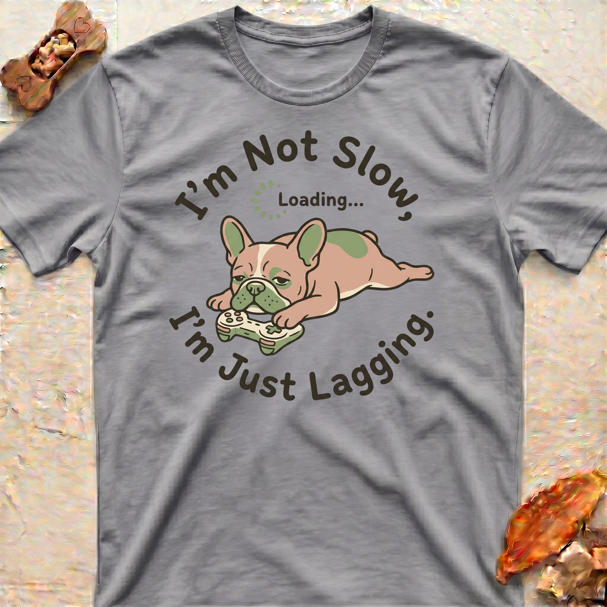 Funny Frenchie Gamer T-Shirt