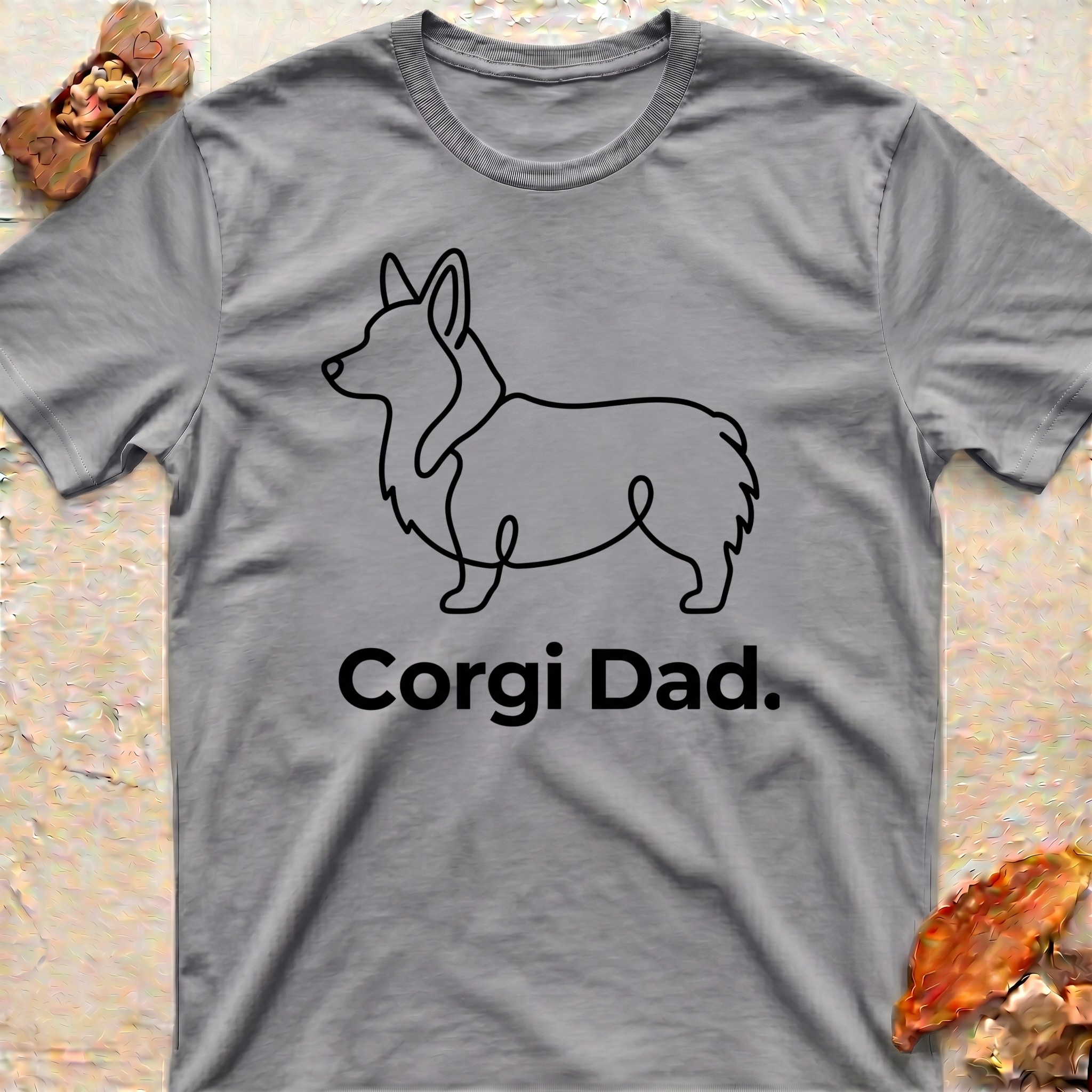 Corgi Minimal Art T-Shirt