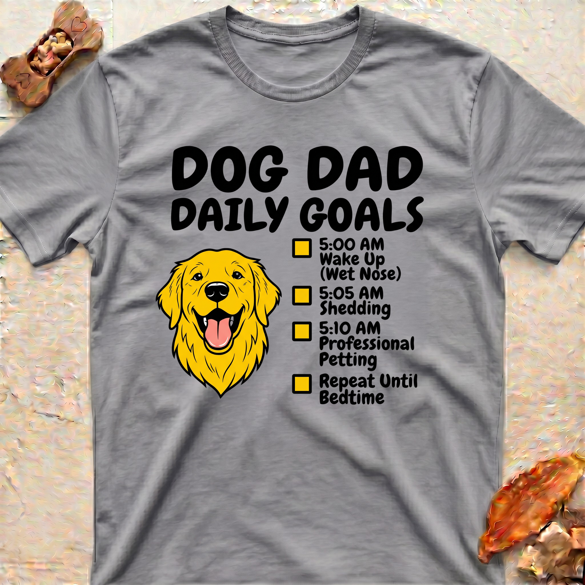 Golden T-Shirt - Dad's Daily Goals