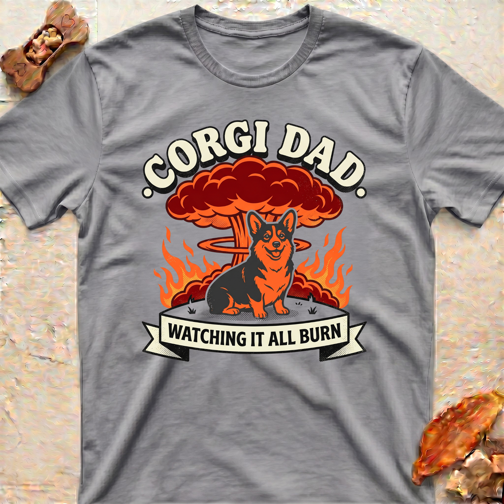 Cool Corgi Dad T‑Shirt