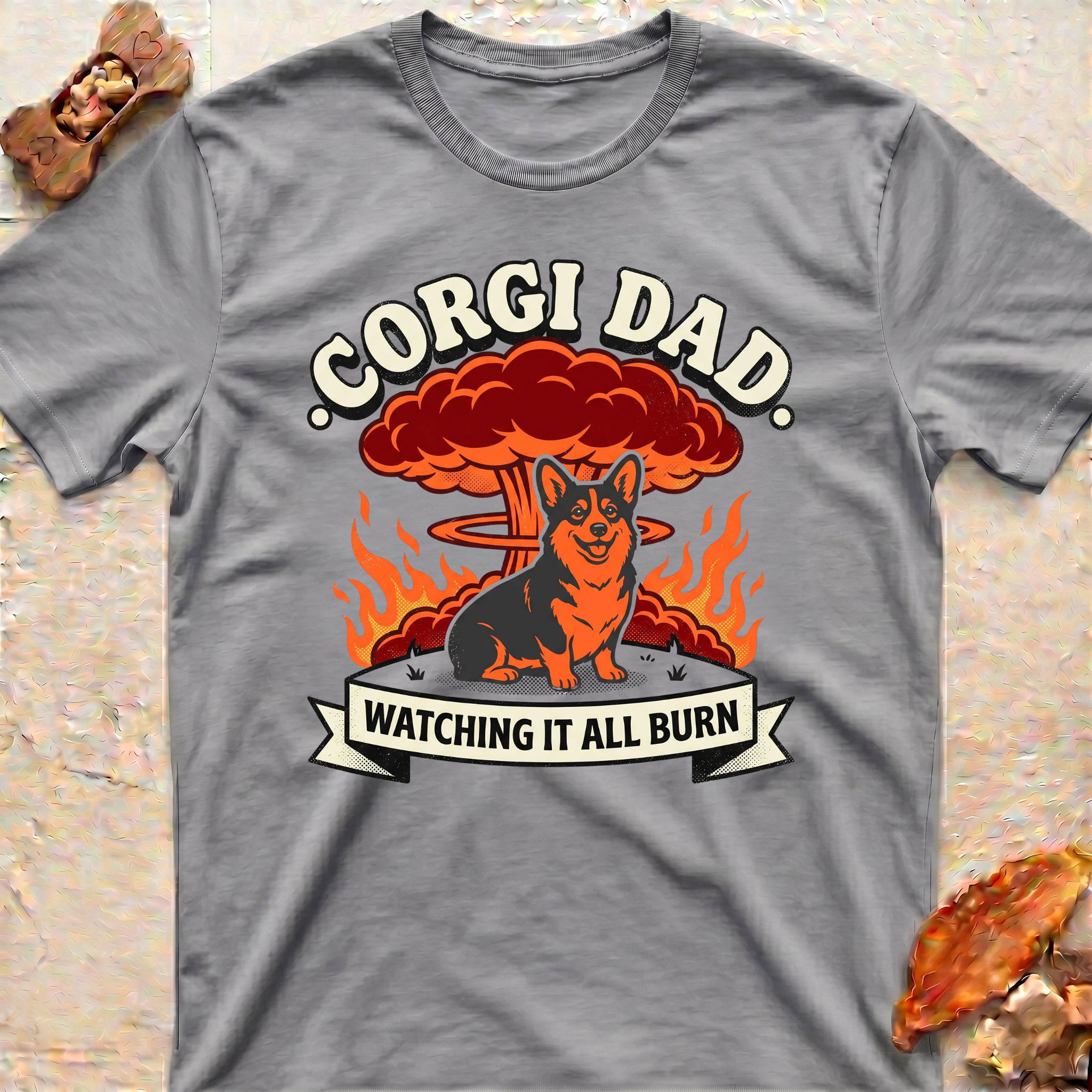 Cool Corgi Dad T‑Shirt