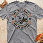 Skating Pitbull T-Shirt