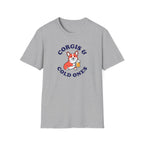 Corgis & Cold Ones T-Shirt — Cute Corgi Holding Beer Graphic Tee