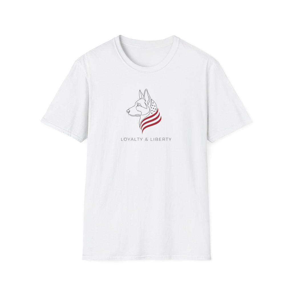 Patriotic German Shepherd T-Shirt — 'Loyal to the Heart' Dog Lover Tee