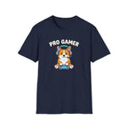 Pro Gamer Corgi T-Shirt — Cute Gaming Shirt with Headset & Controller