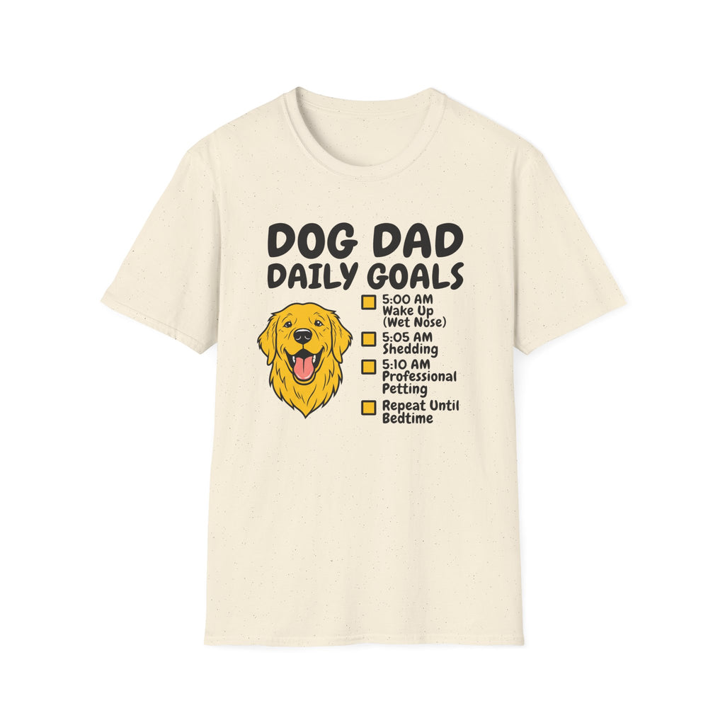 Golden Retriever T-Shirt-Dog Dad Daily Goals