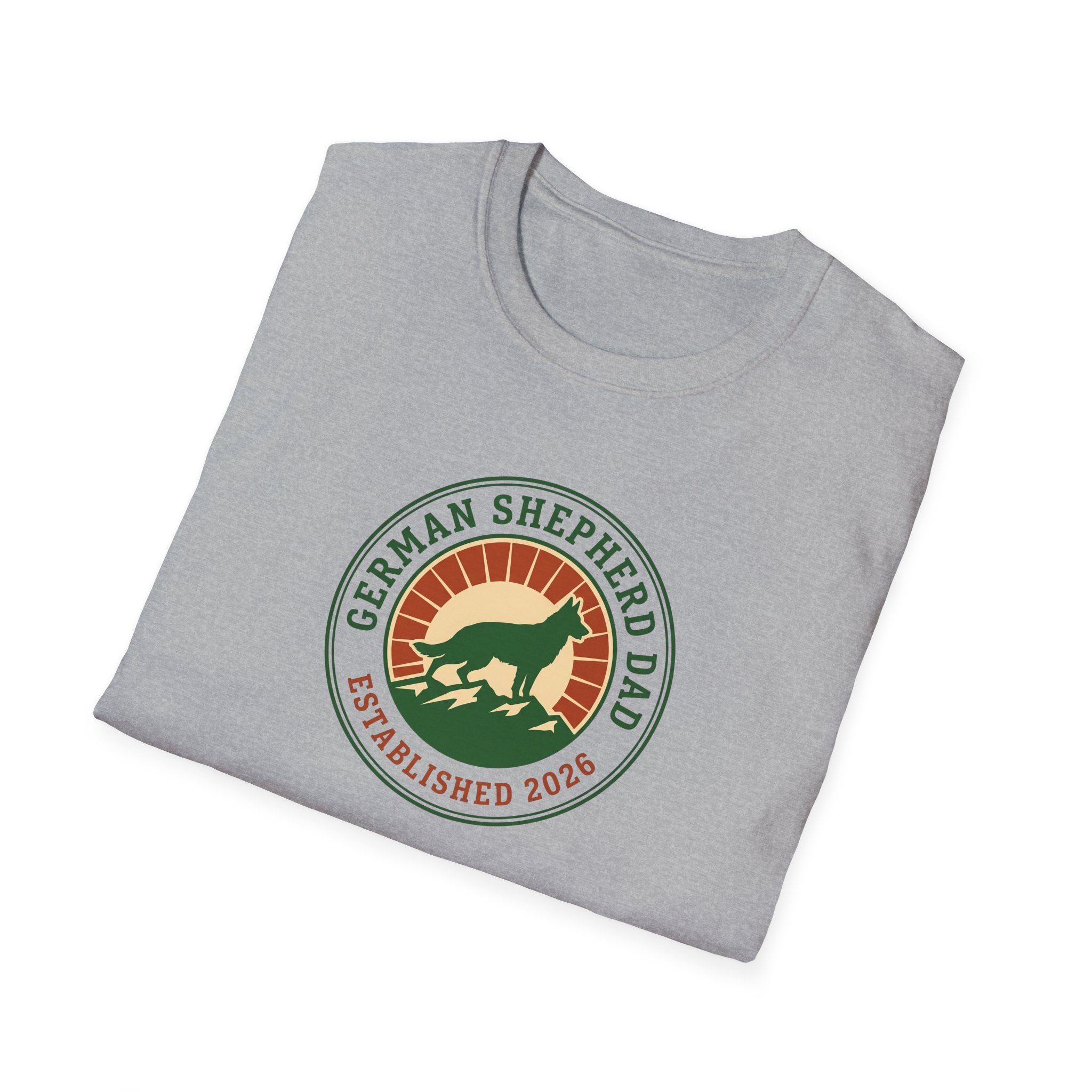 German Shepherd Dad T-Shirt – Established 2026 Retro Dog Dad Tee