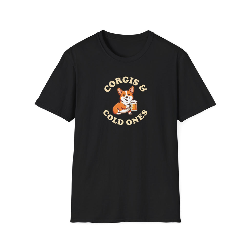 Corgis & Cold Ones T-Shirt — Cute Corgi Beer Graphic Tee