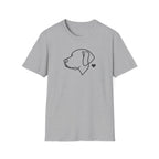 Minimalist Dog Outline T-Shirt — Labrador Retriever Lover Tee