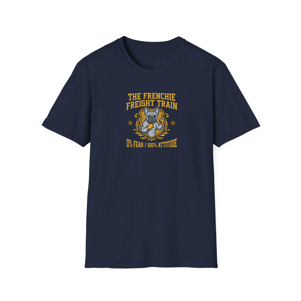 Frenchie Freight Train T-Shirt – Cute French Bulldog Graphic Tee
