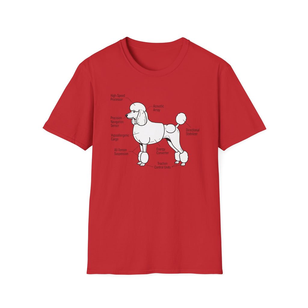 Poodle Anatomy Diagram T‑Shirt — Funny Poodle Lover Tee