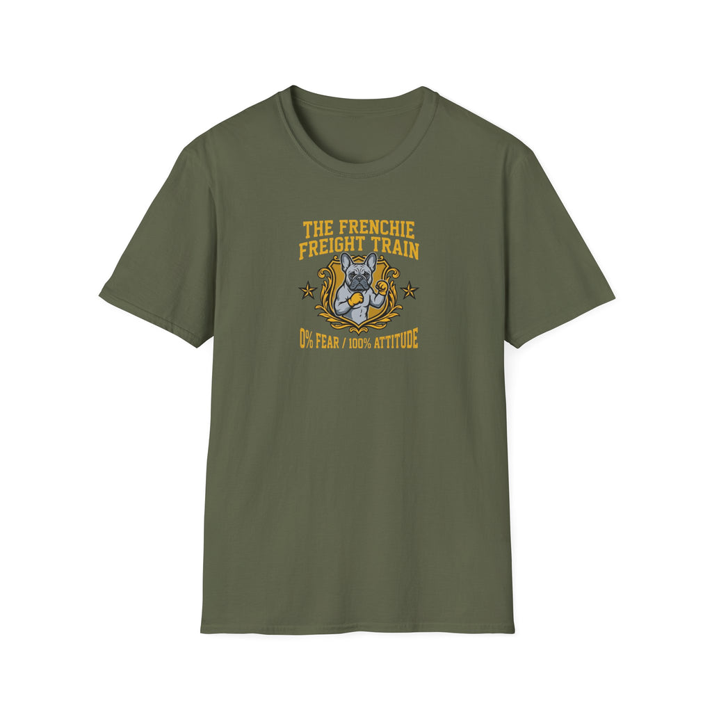 Frenchie Freight Train T-Shirt – Cute French Bulldog Graphic Tee