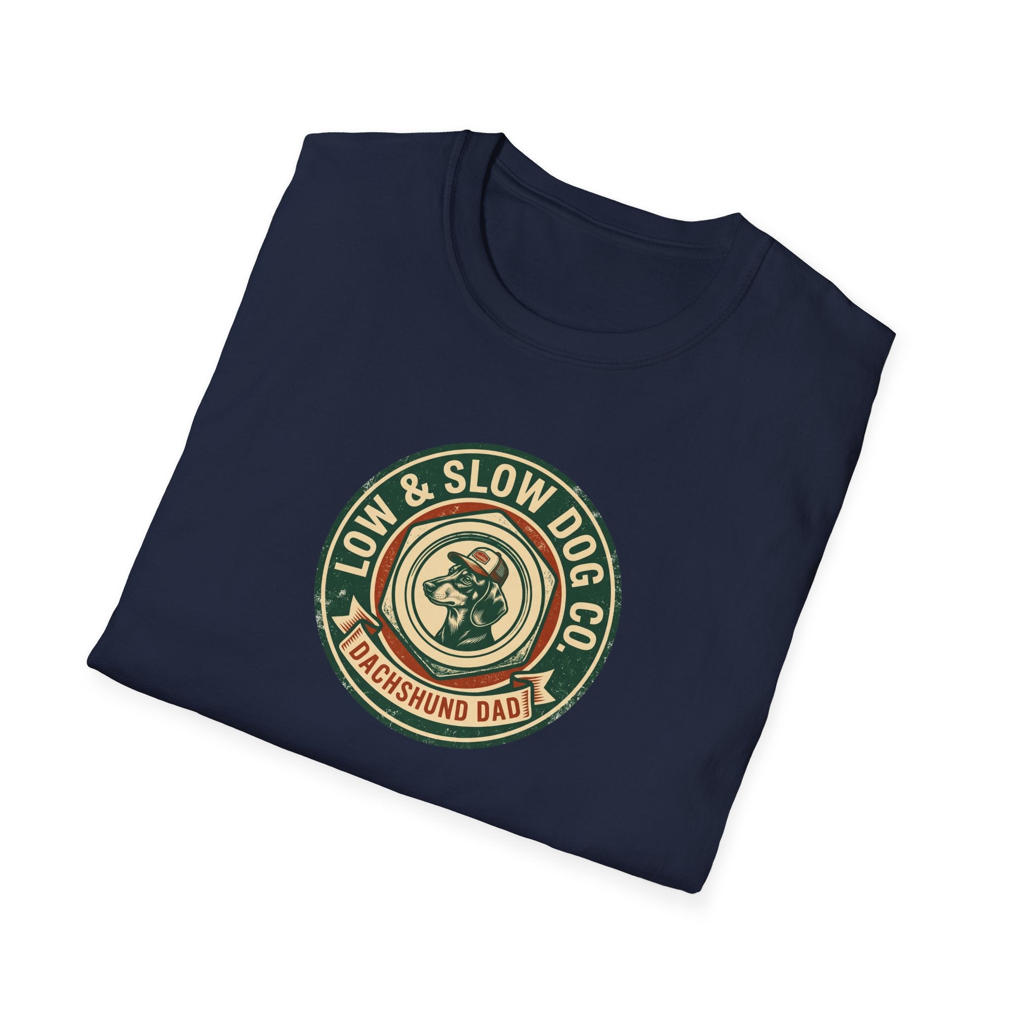 Dachshund Dad Vintage Logo T-Shirt