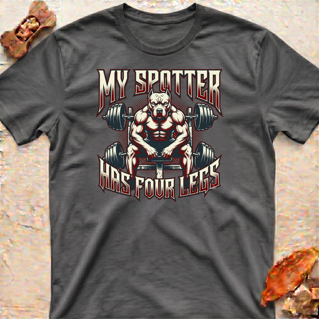 Weightlifting Pitbull Dad T-Shirt