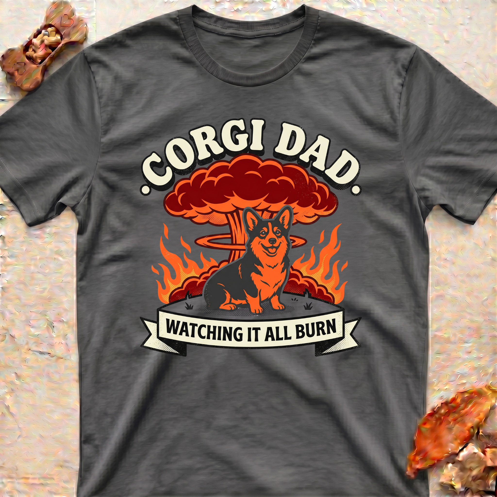 Cool Corgi Dad T‑Shirt