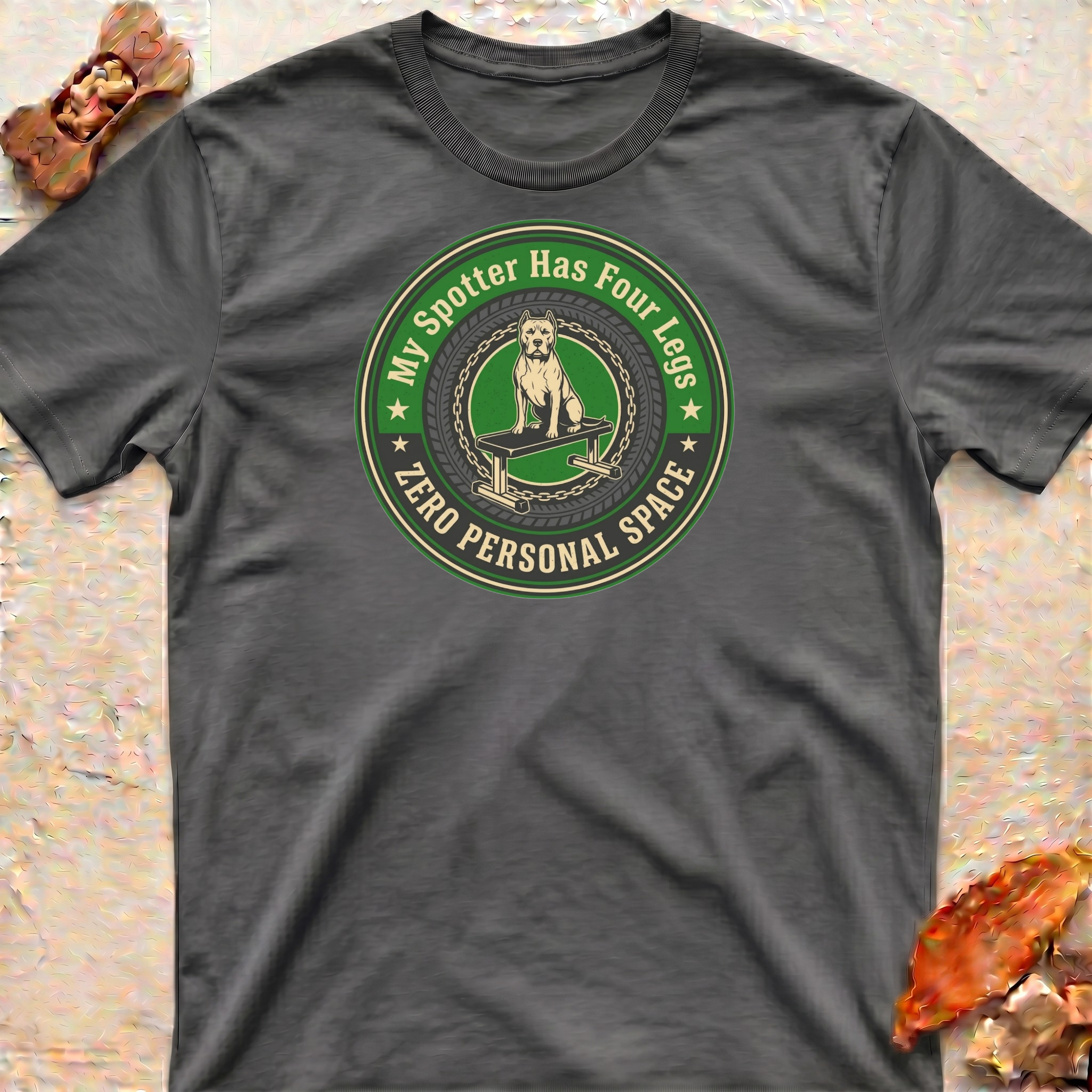 Funny Weightlifting Pitbull Dad T-Shirt