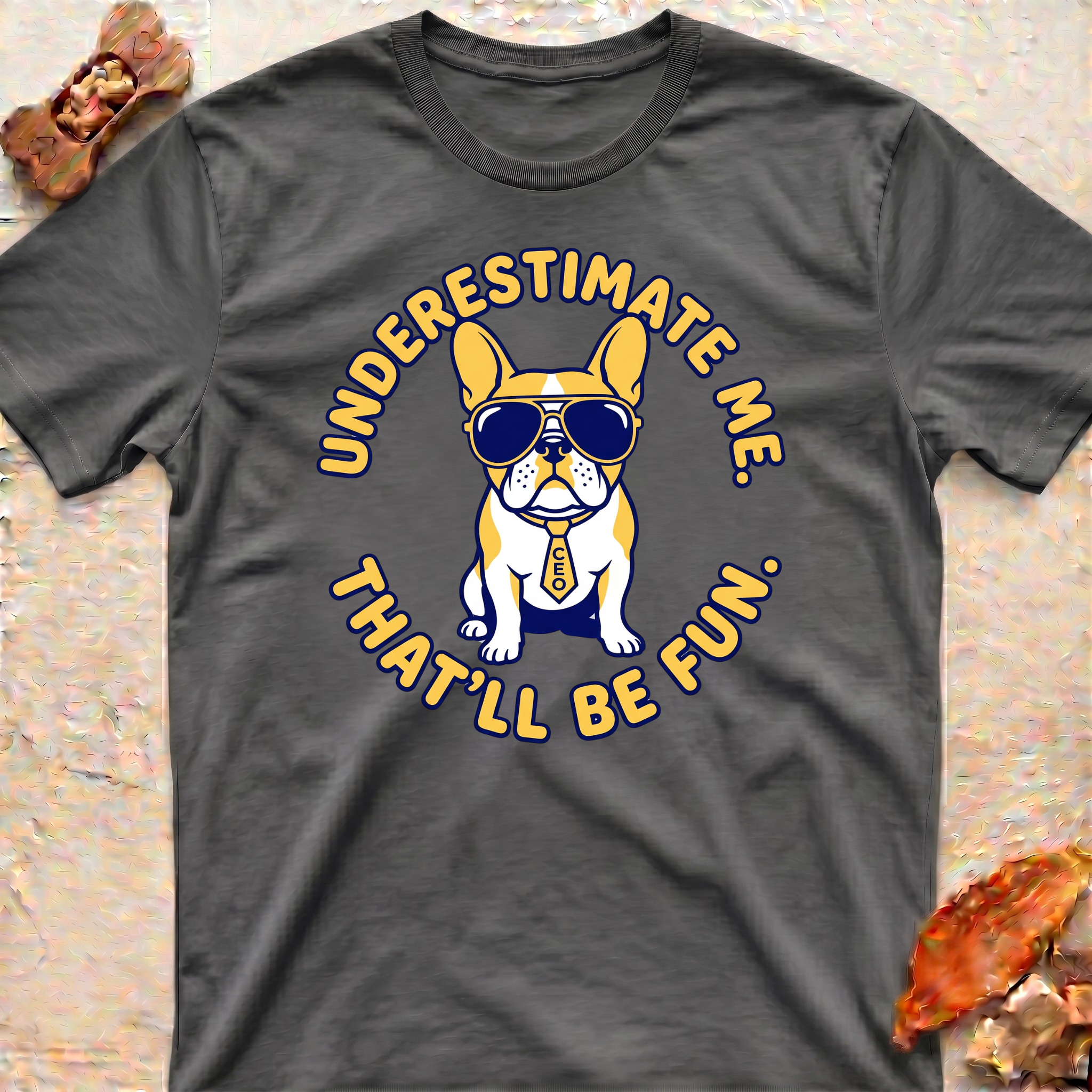 Frenchie with Sunglasses T-Shirt