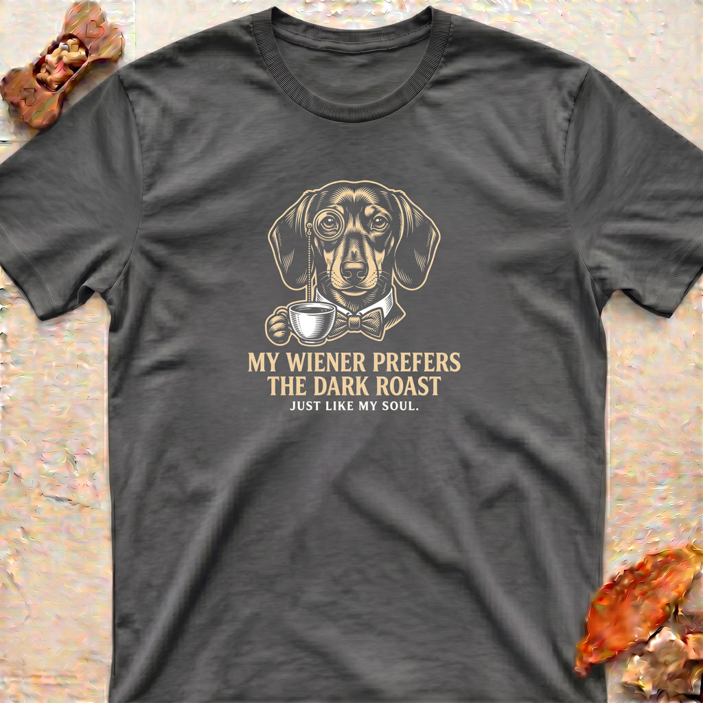 Dachshund and Dark Coffee T-Shirt