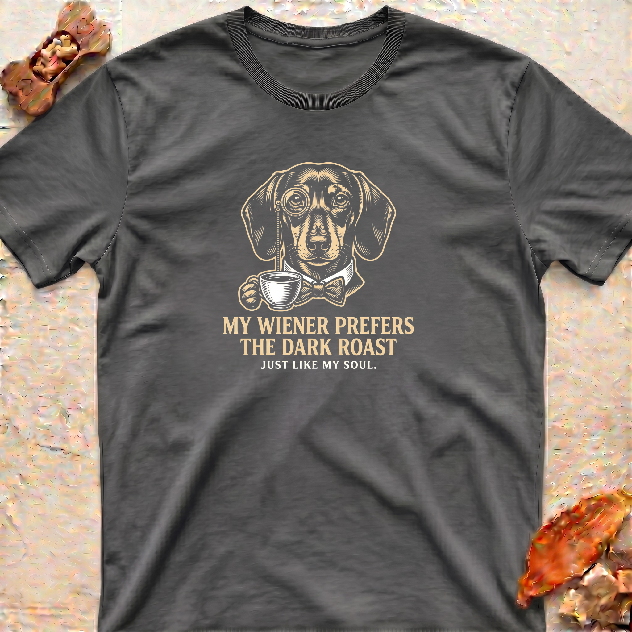 Dachshund and Dark Coffee T-Shirt
