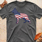American Flag German Shepherd T-Shirt