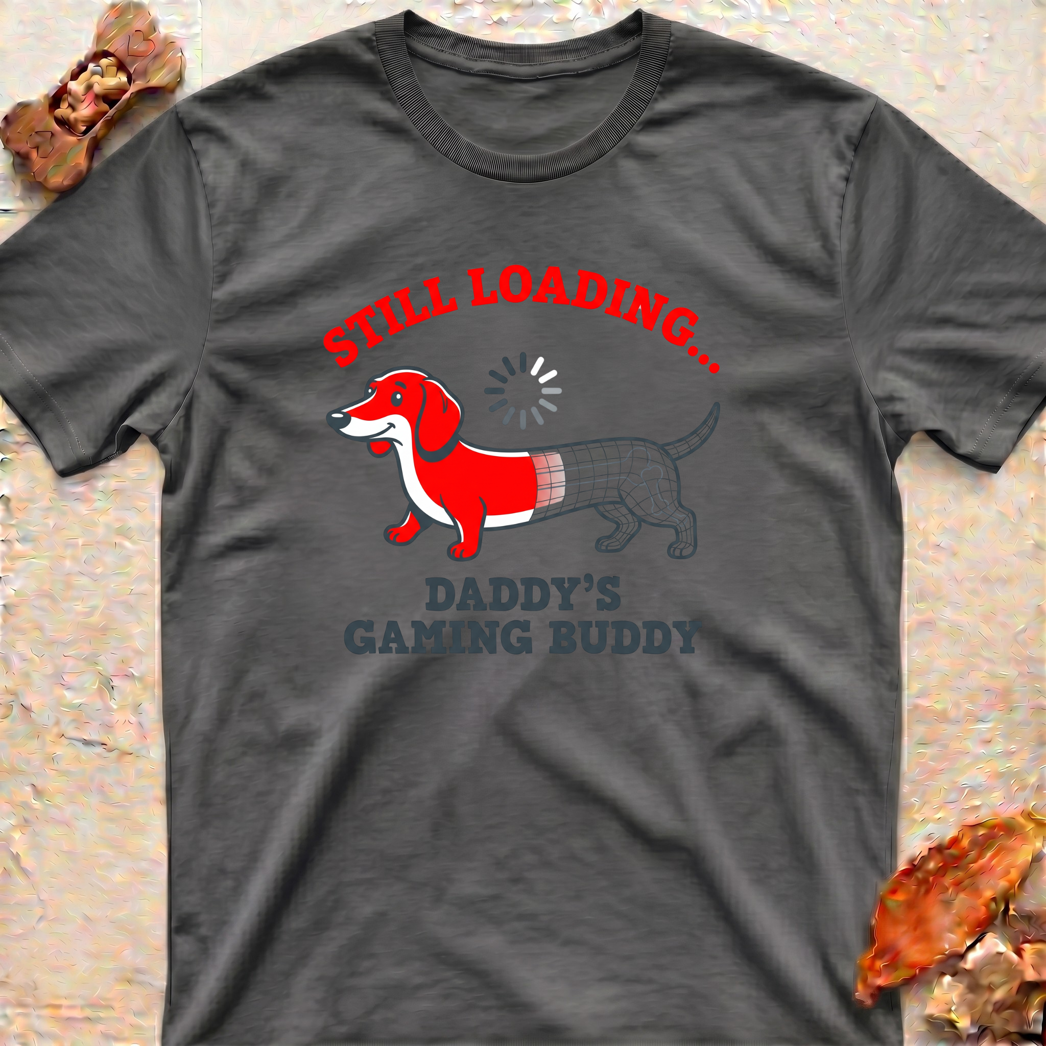 Dachshund Dad Gaming Buddy T-Shirt