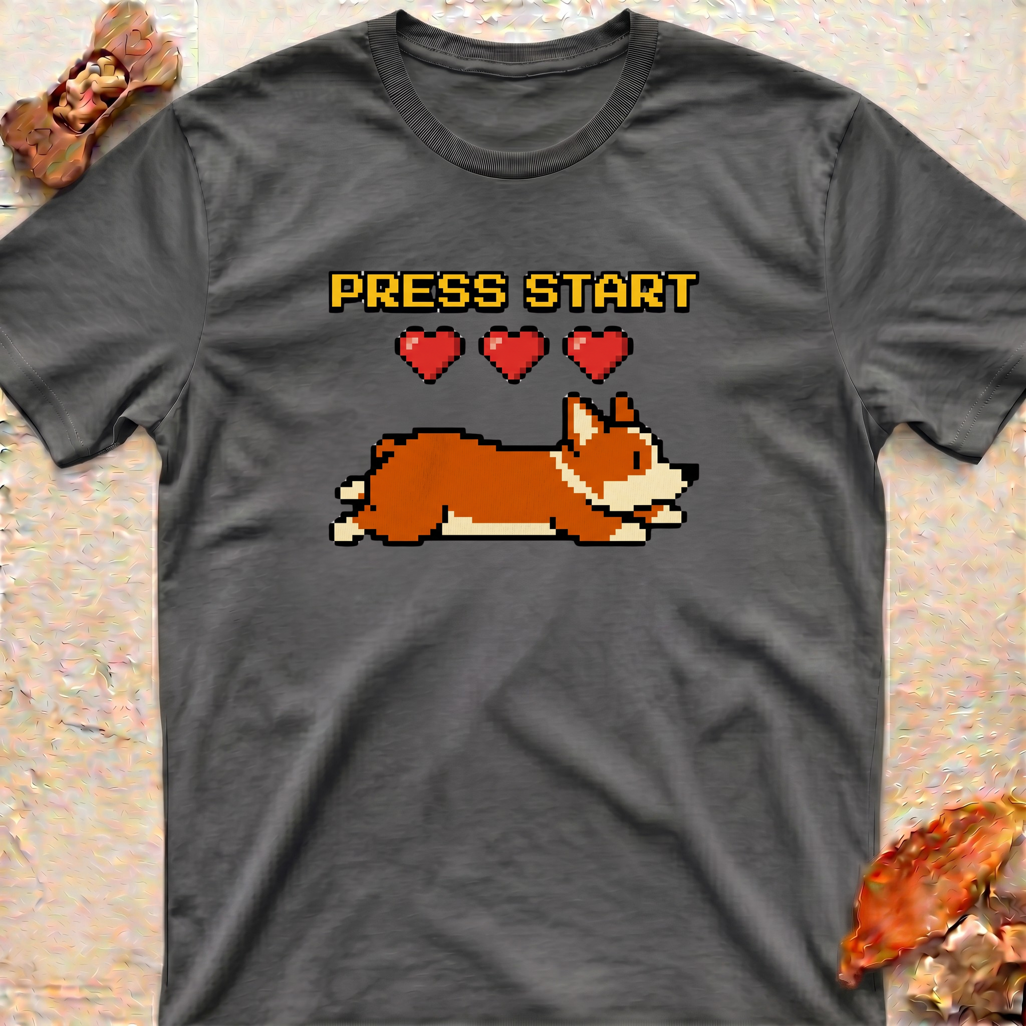 Press Start Corgi T-Shirt