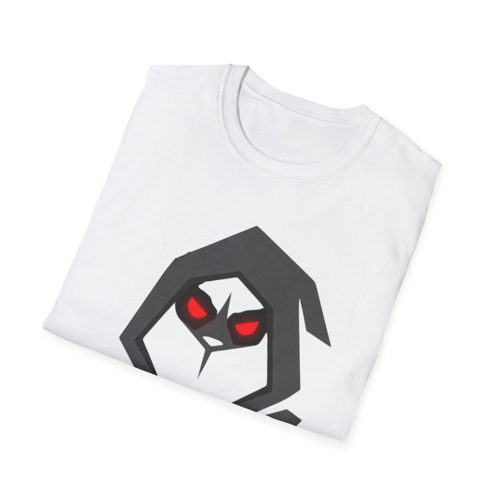 Corgi Raven Hood Graphic T-Shirt — Red-Eyed Corgi Dad Tee