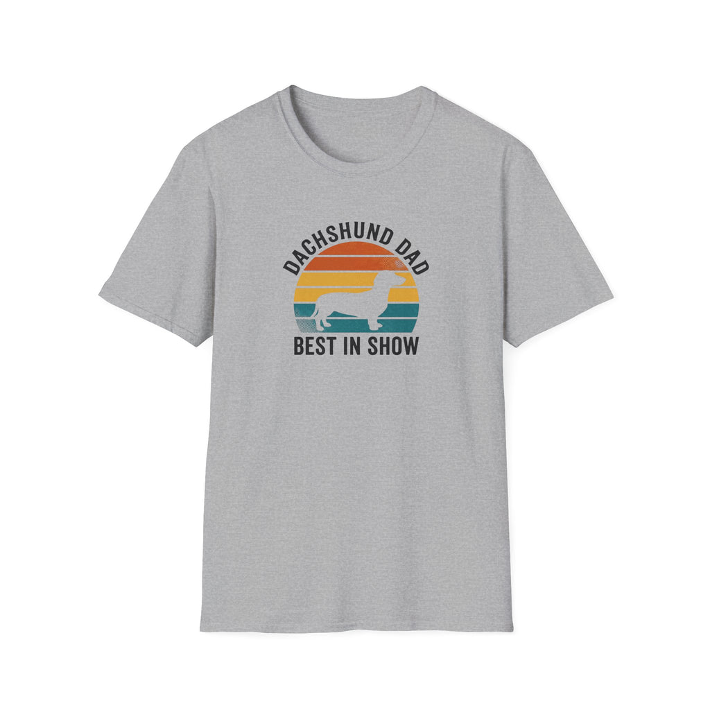 Dachshund Dad T‑Shirt — "Best in Show" Retro Dog Tee
