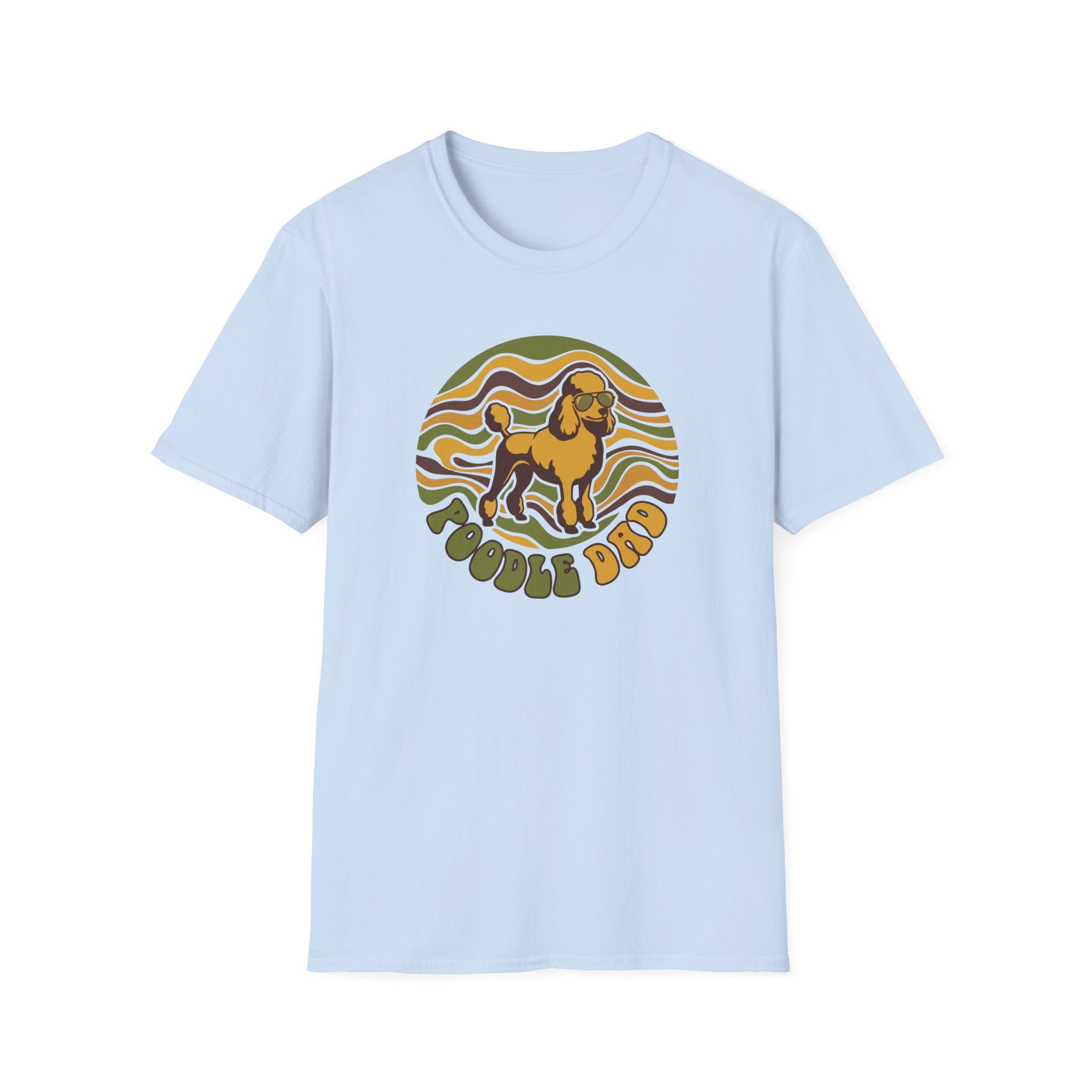 Retro Design Poodle T-Shirt — "Poodle Dad" Vintage Dog Lover Tee