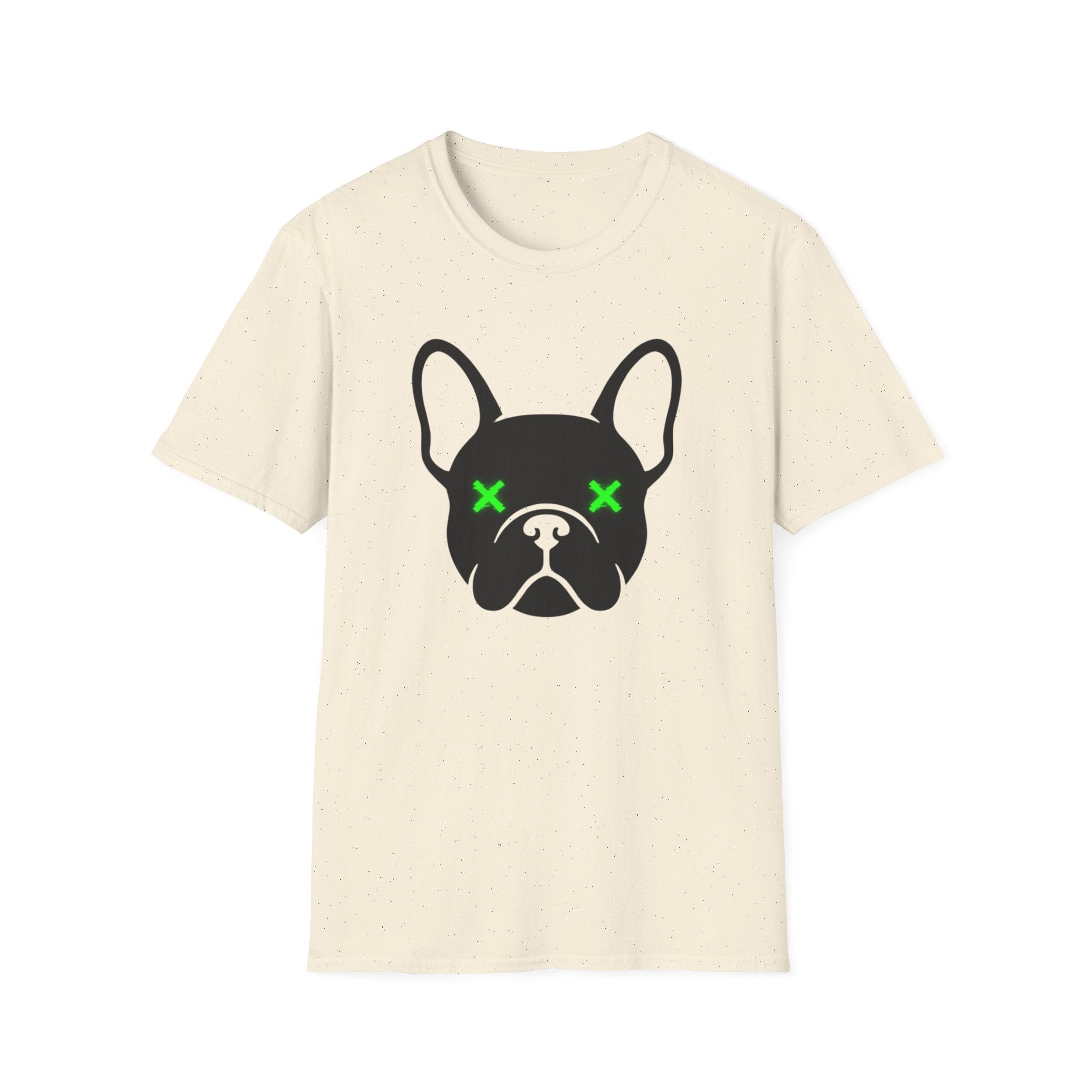 French Bulldog Tee — Neon X Eyes Dog Face Graphic T-Shirt