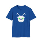 French Bulldog Tee — Neon Green Star Eyes Dog Shirt