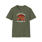 Corgi Dad T‑Shirt — "Watching It All Burn" Retro Dog Dad Tee