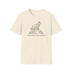 German Shepherd Outdoors T-Shirt — "The Great Outdogs" Minimal Outdoor Dog Tee