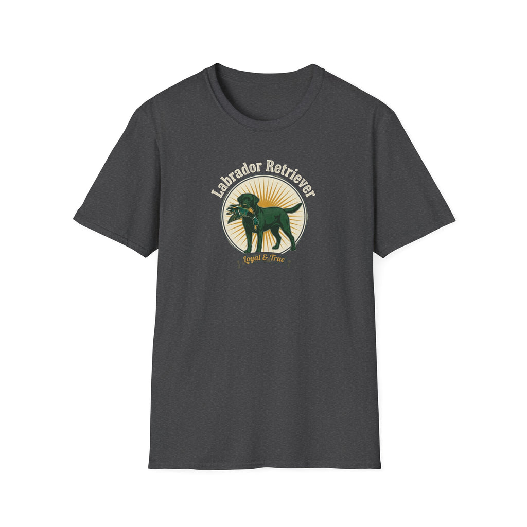 Labrador Retriever Retro Graphic T-Shirt — "Dog of Honor" Design