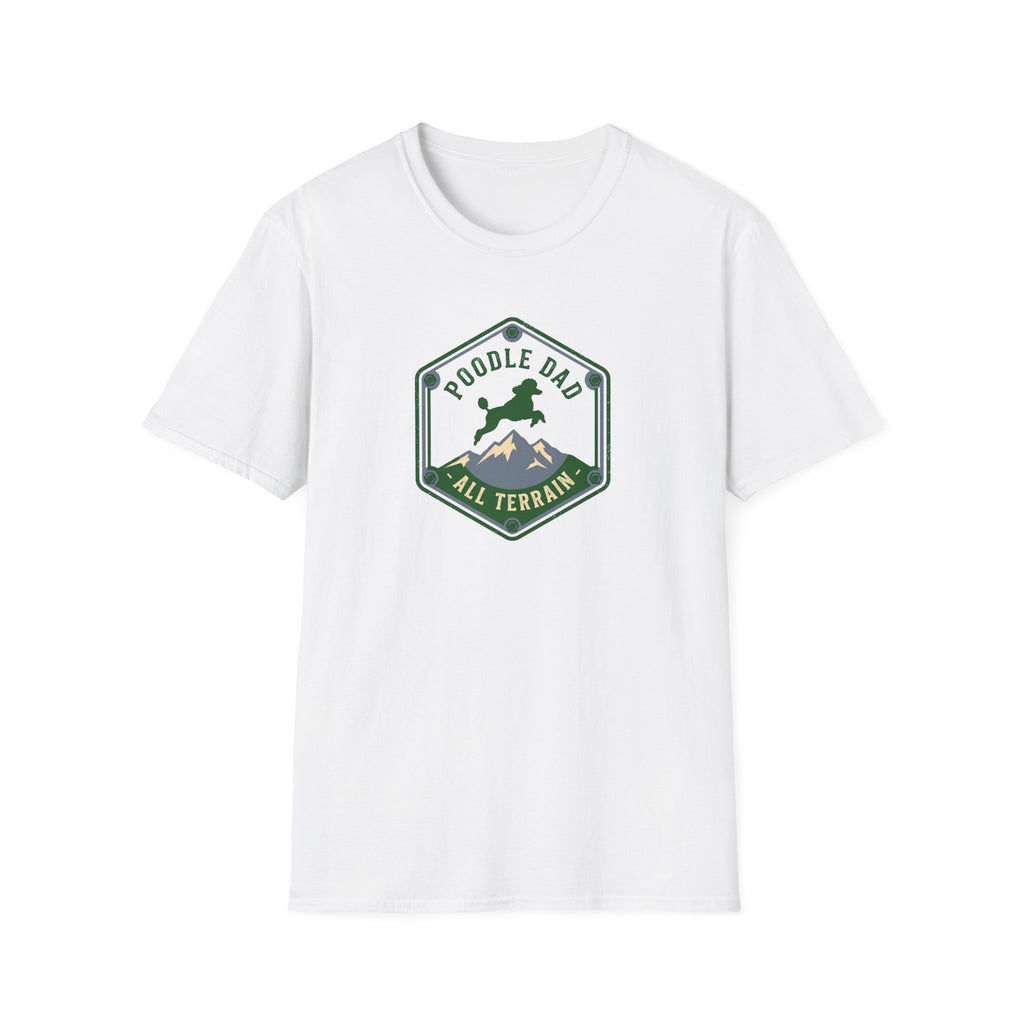 Poodle Dad All Terrain T-Shirt — Hiking Dog Dad Tee