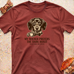Graphic T-Shirt — Dachshund and Dark Coffee