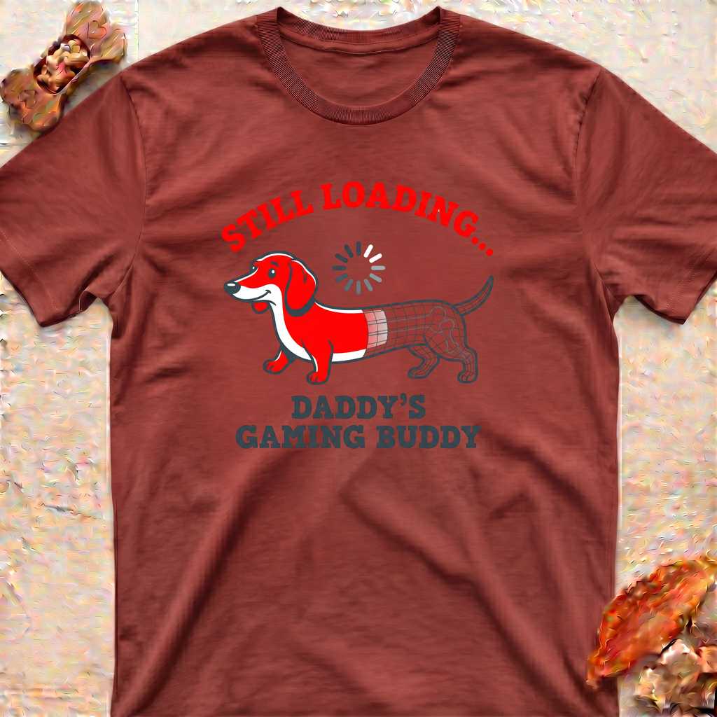Dachshund Dad Gaming Buddy T-Shirt
