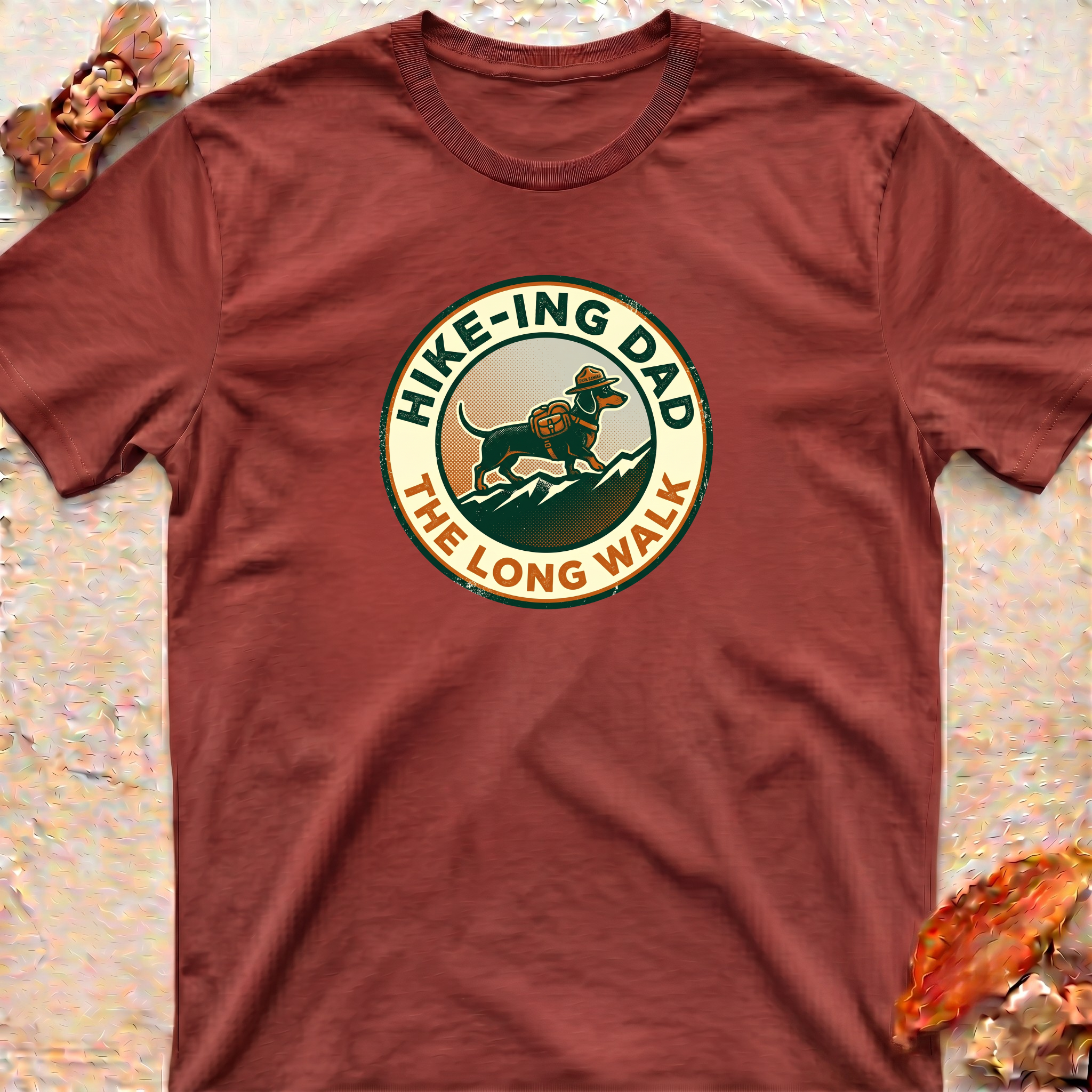 Hiking Dachshund Dad T-Shirt –