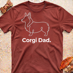 Corgi Minimal Outline T-Shirt