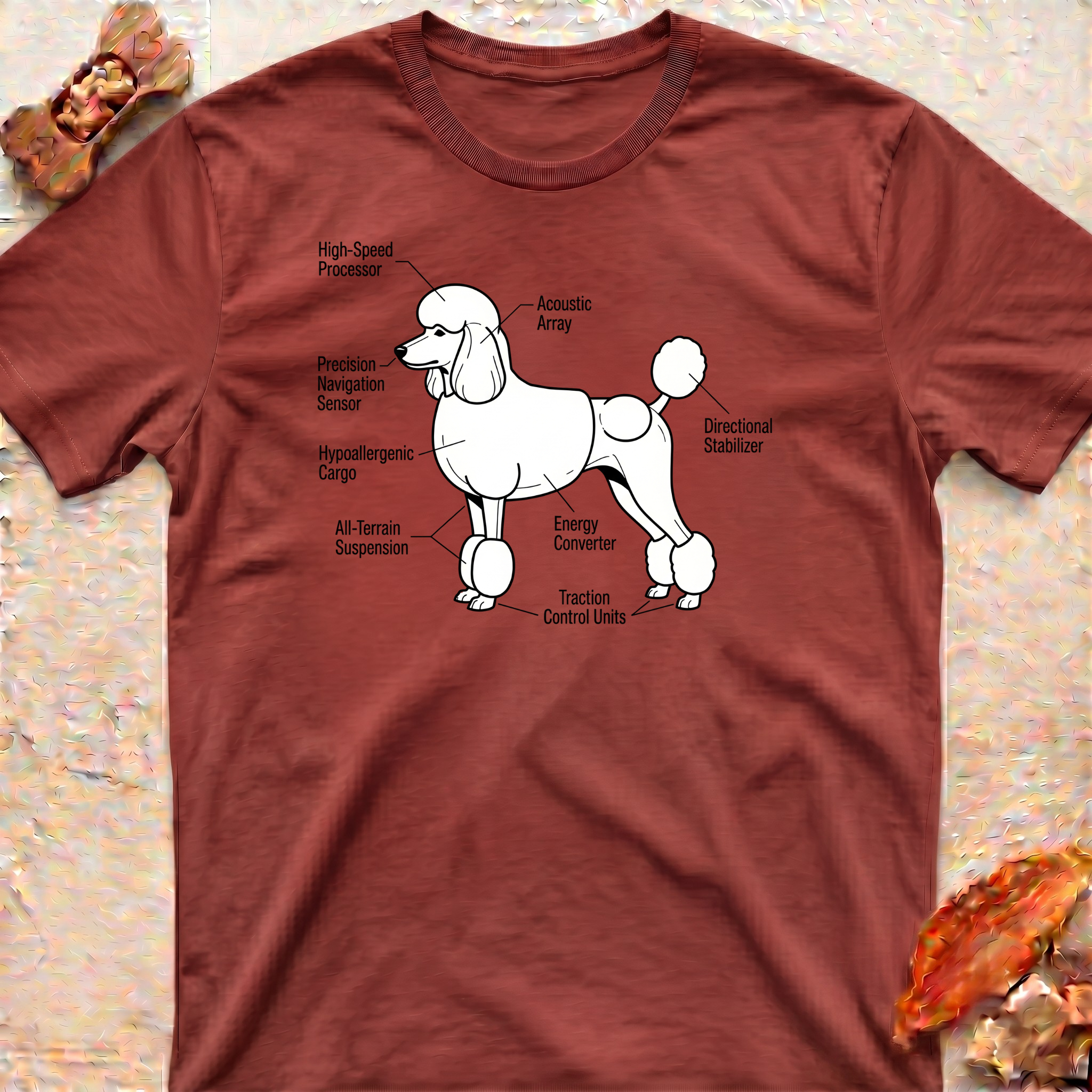 Poodle Anatomy T‑Shirt