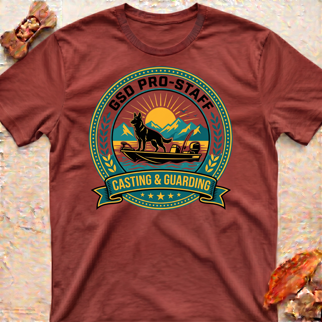 German Shepherd Fishing Club T-Shirt