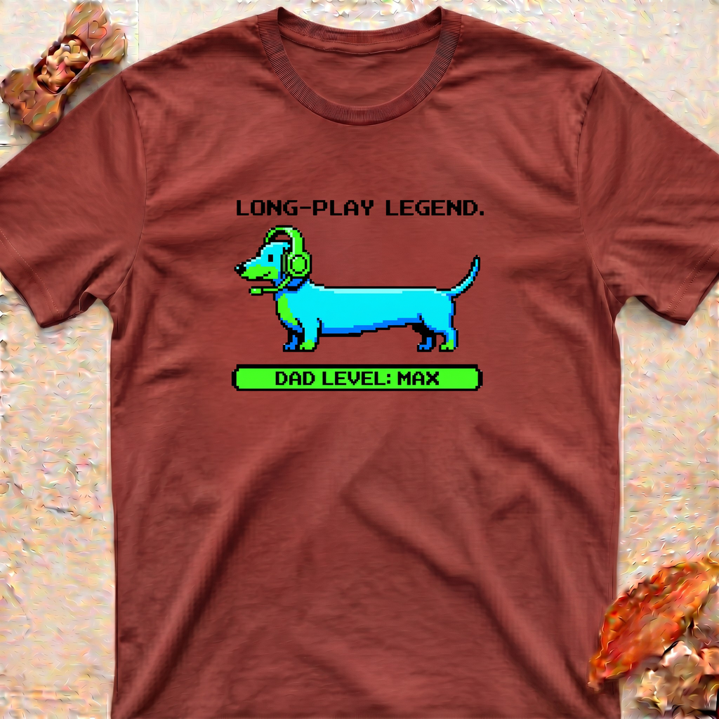 Gamer Dachshund Dad T-Shirt