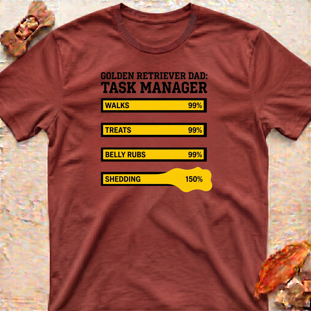 Golden Retriever Task Manager T-Shirt